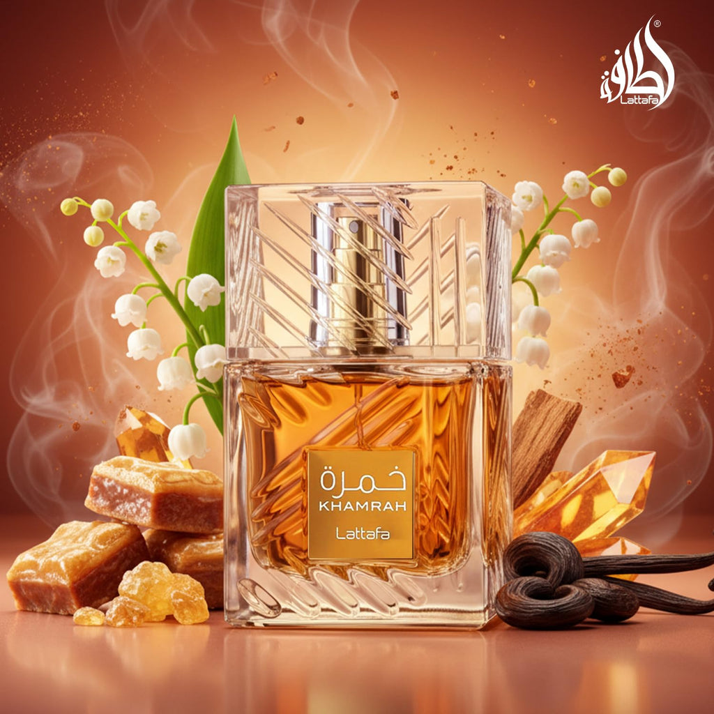 Indulge in Khamrah Eau De Parfum - A Mesmerizing Unisex Fragrance with Enchanting Notes of Vanilla, Cinnamon, and Amber - 3.4 Oz / 100 Ml
