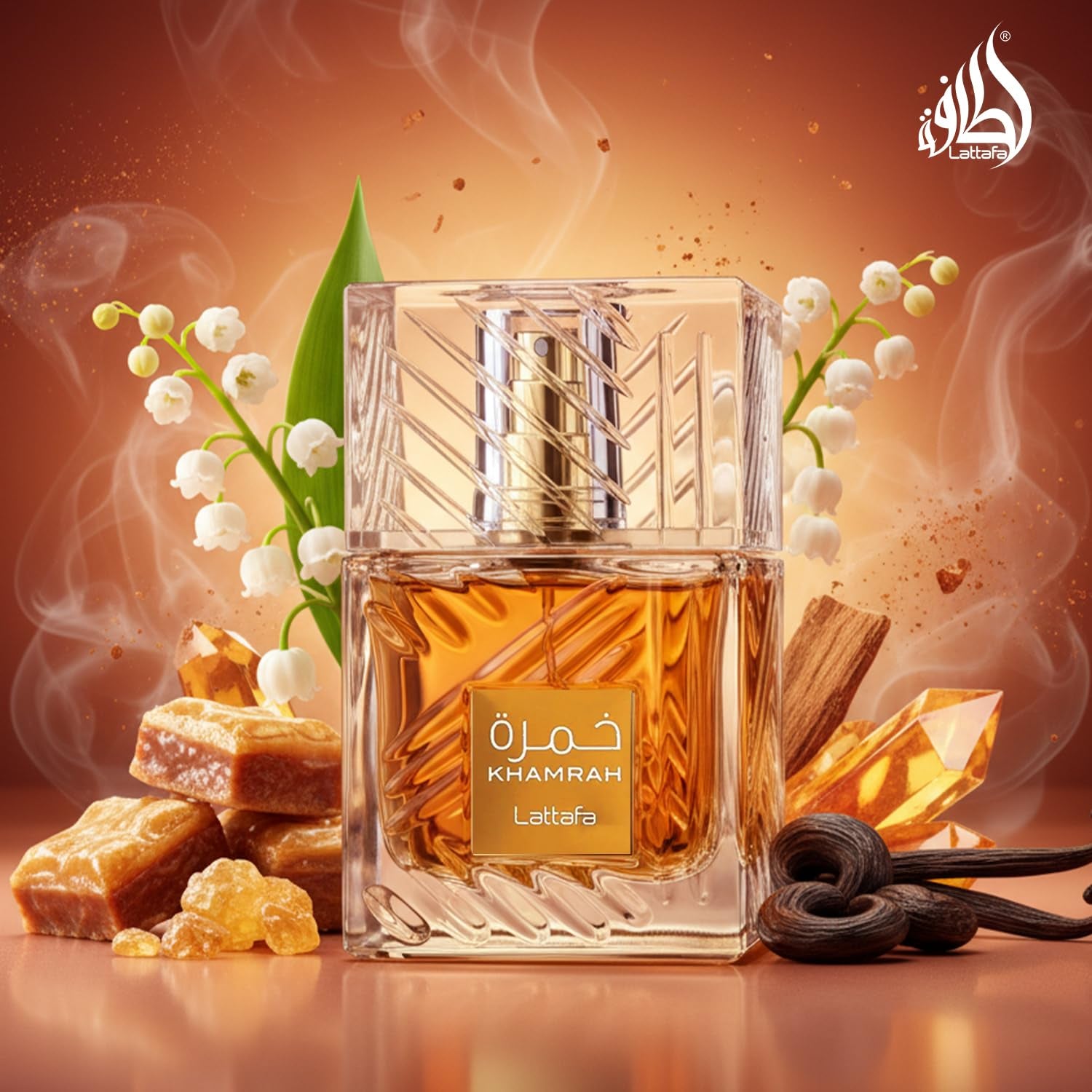 Indulge in Khamrah Eau De Parfum - A Mesmerizing Unisex Fragrance with Enchanting Notes of Vanilla, Cinnamon, and Amber - 3.4 Oz / 100 Ml