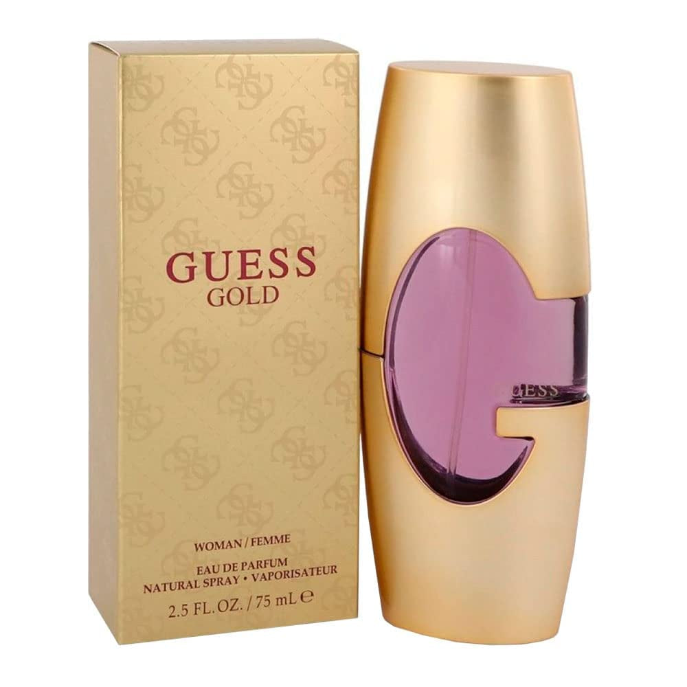 Experience the Allure of GUESS Gold Eau de Parfum for Women - 2.5 oz of Captivating Elegance