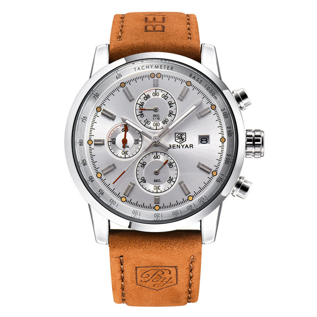 Fashion Casual Watch - Men's Luxury Quartz Business Leather Watch | GemTime Collective