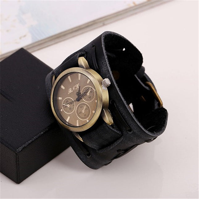 Men Accessories Foreign Trade wrist Watch Retro Cowhide Watches Punk Watches