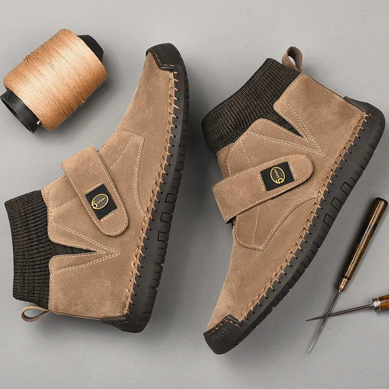 Men's Velcro Ankle Boots - Winter Sock Trainer Boots | GemTime Collective