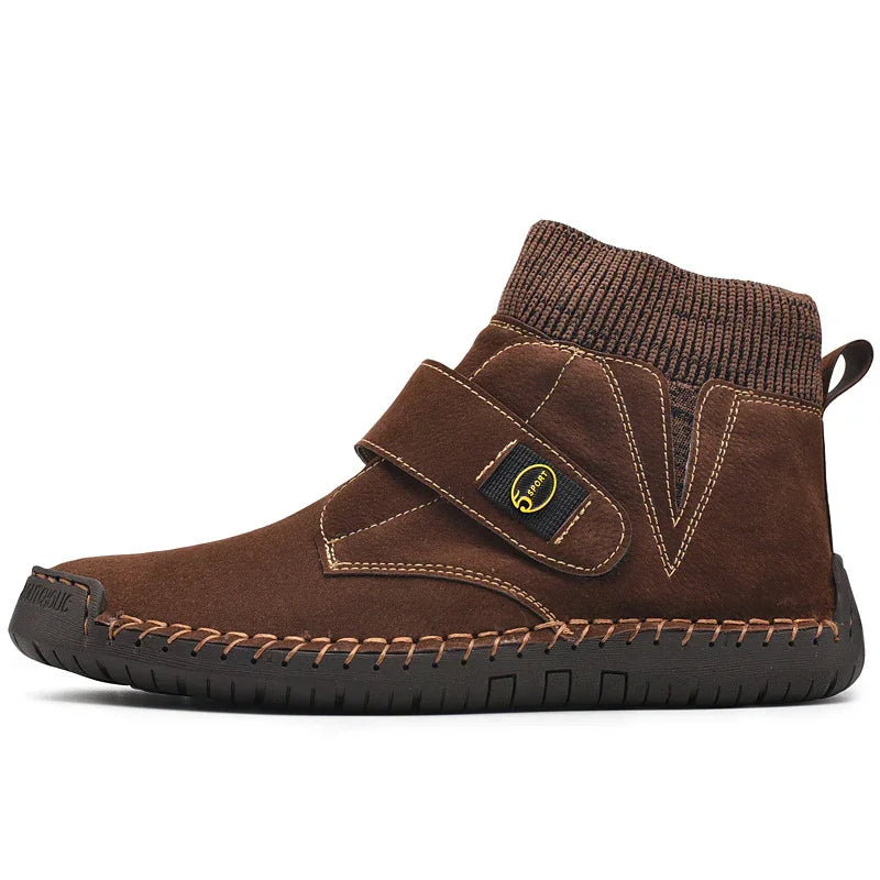 Men's Velcro Ankle Boots - Winter Sock Trainer Boots | GemTime Collective