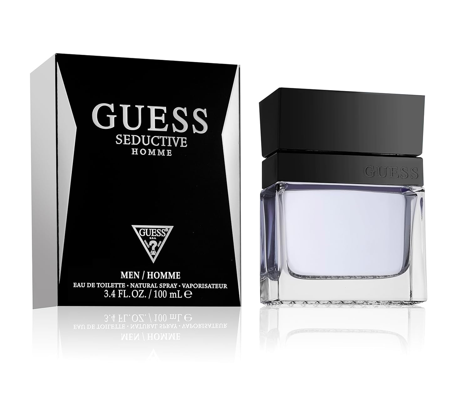 Unleash Your Charm with Guess Seductive Men Eau de Toilette Spray - 3.4 Fl. Oz of Captivating Fragrance