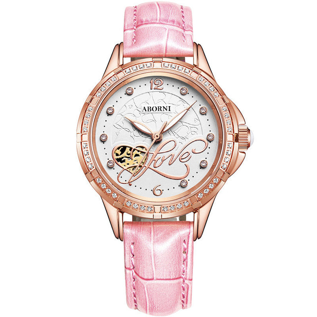 Women's Love Design Alloy Watch - Fashion Quartz 32mm | GemTime Collective