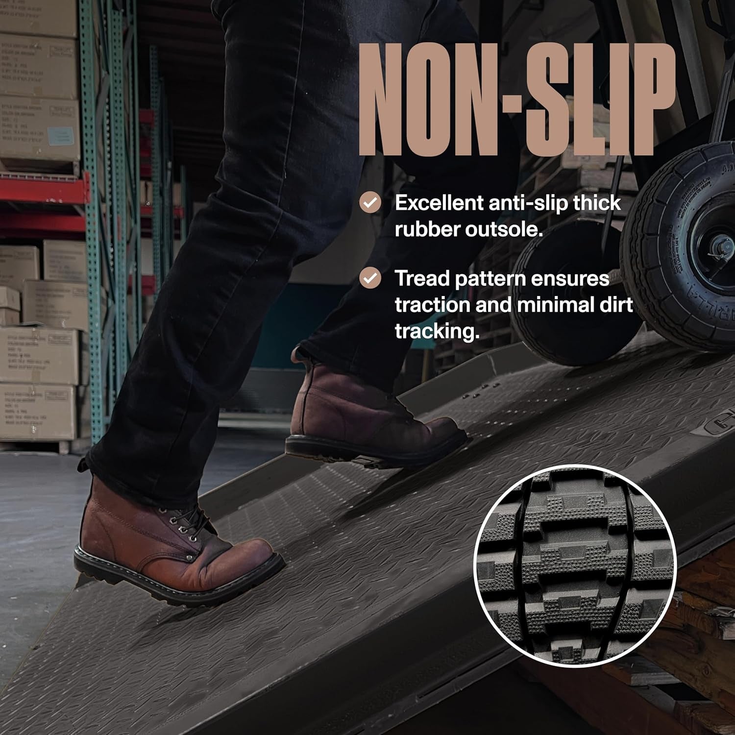 Rugged and Stylish Men's Soft Toe Work Boots – Durable 6-Inch Leather Boots with Reliable Rubber Sole