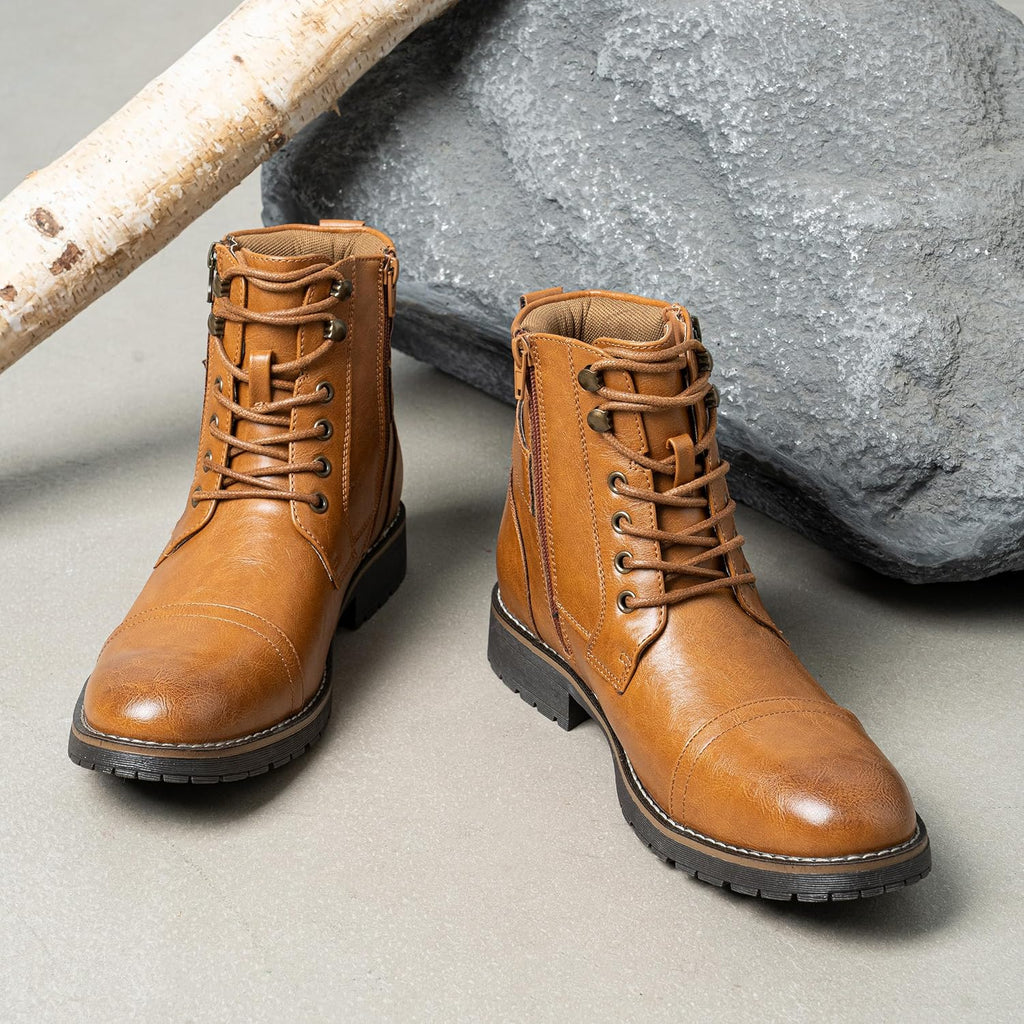 Men's Casual Motorcycle Combat Ankle Boots