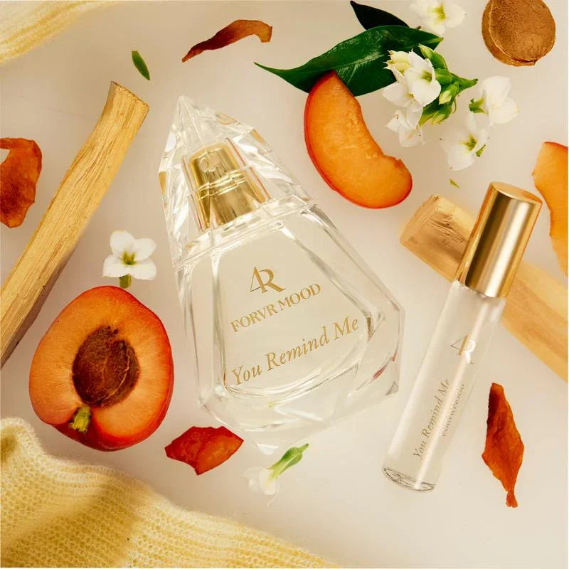 Indulge in Comfort with FORVR MOOD YOU REMIND ME Perfume - A Blissful Blend of Soft Apricot Skin, Blooming Orange Flower, and Creamy Musks