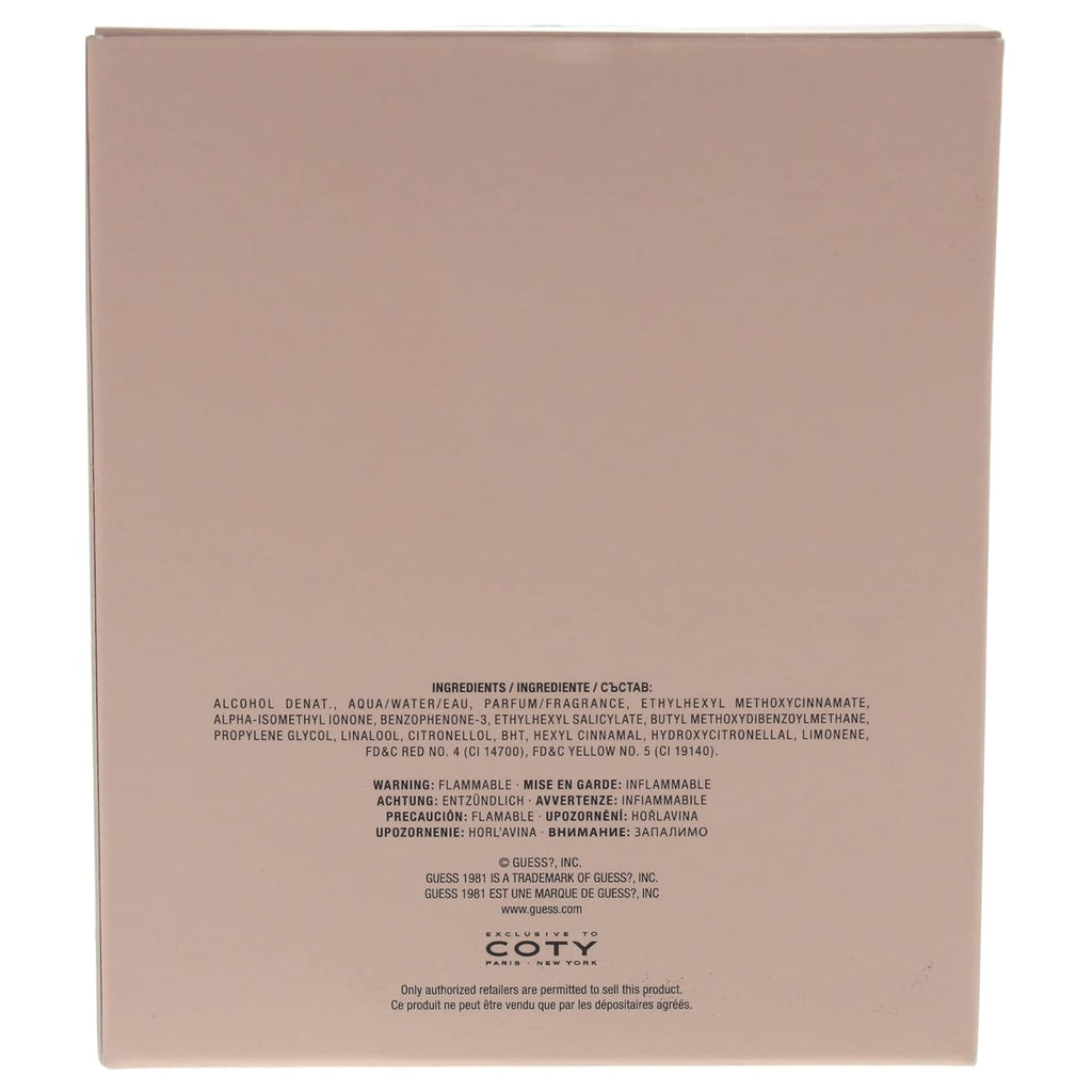 Experience Elegance with Guess 1981 Eau De Toilette Spray for Women - 3.4 Fl. Oz. of Floral Woody Musk Bliss