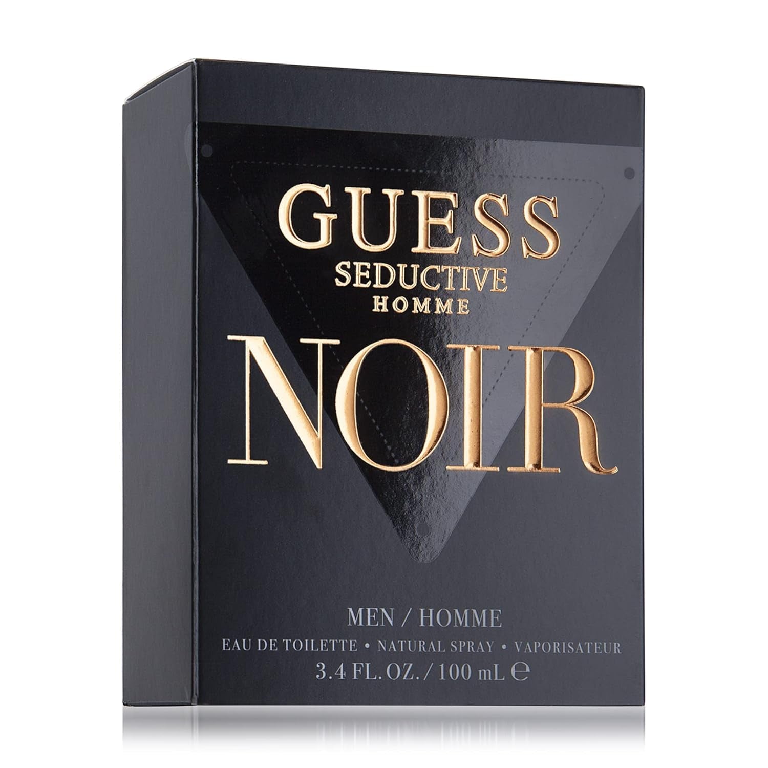 Unleash Your Allure with GUESS Seductive Homme Noir Eau de Toilette Spray - 3.4 oz of Captivating Sophistication