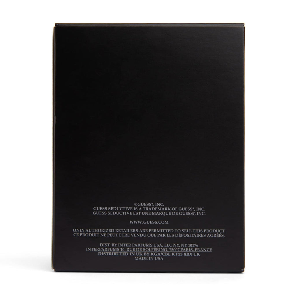 Unleash Your Allure with GUESS Seductive Homme Noir Eau de Toilette Spray - 3.4 oz of Captivating Sophistication