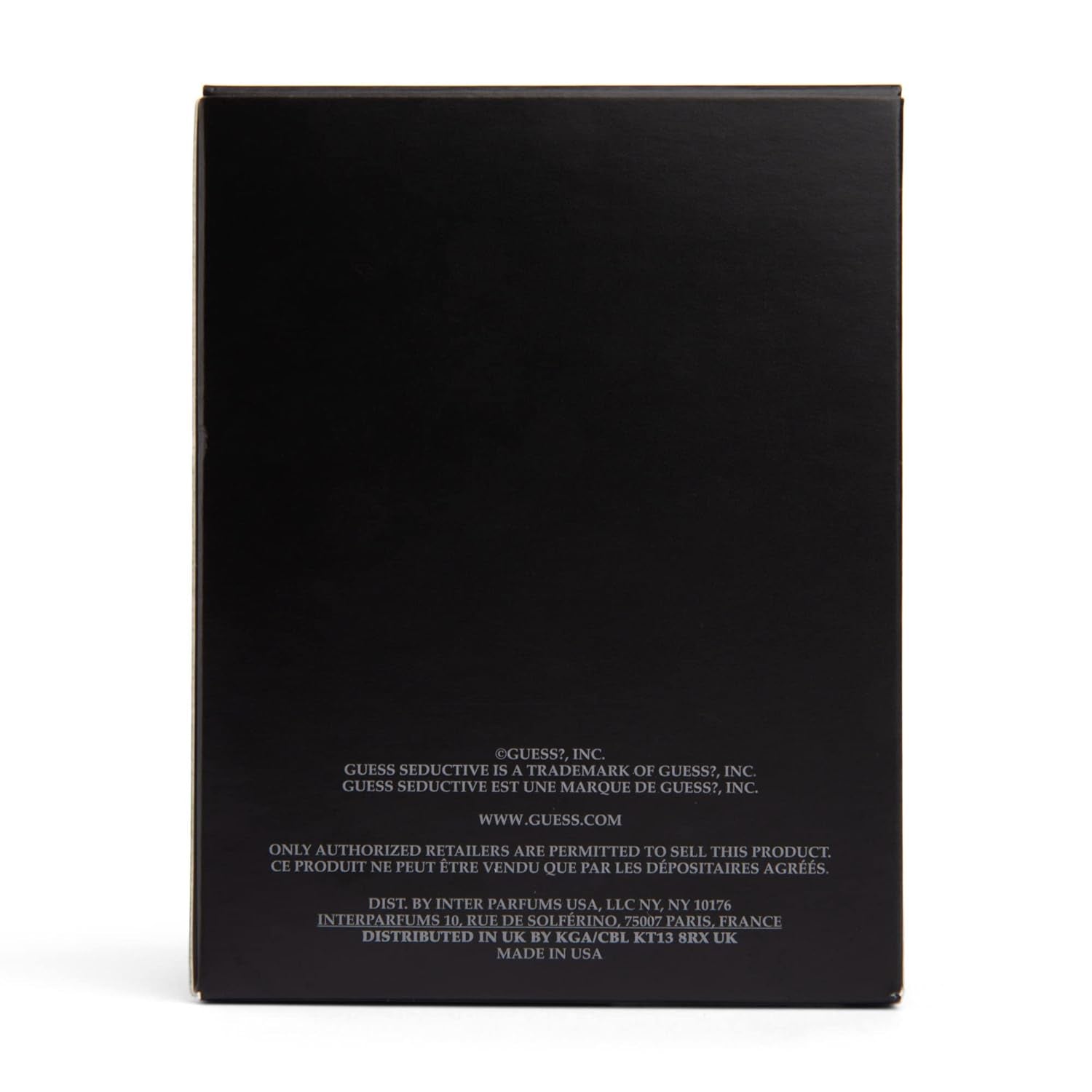 Unleash Your Allure with GUESS Seductive Homme Noir Eau de Toilette Spray - 3.4 oz of Captivating Sophistication