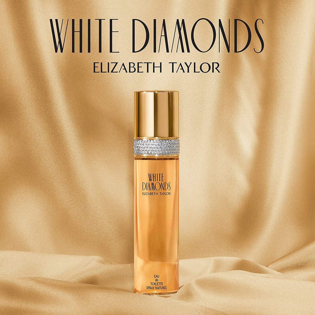 White Diamonds Eau De Toilette Gift Set for Women, Featuring Moisturizing Body Shower Gel and Body Cream, Floral Fragrance with Invigorating Notes