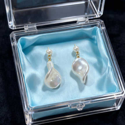 Irregular Pearl Drop Earrings - Elegant Statement Jewelry | GemTime Collective