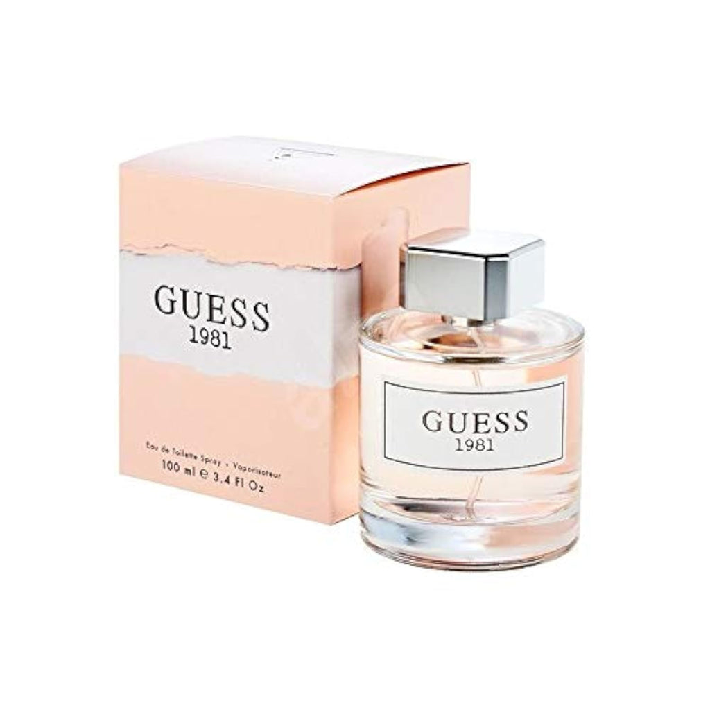 Experience Elegance with Guess 1981 Eau De Toilette Spray for Women - 3.4 Fl. Oz. of Floral Woody Musk Bliss