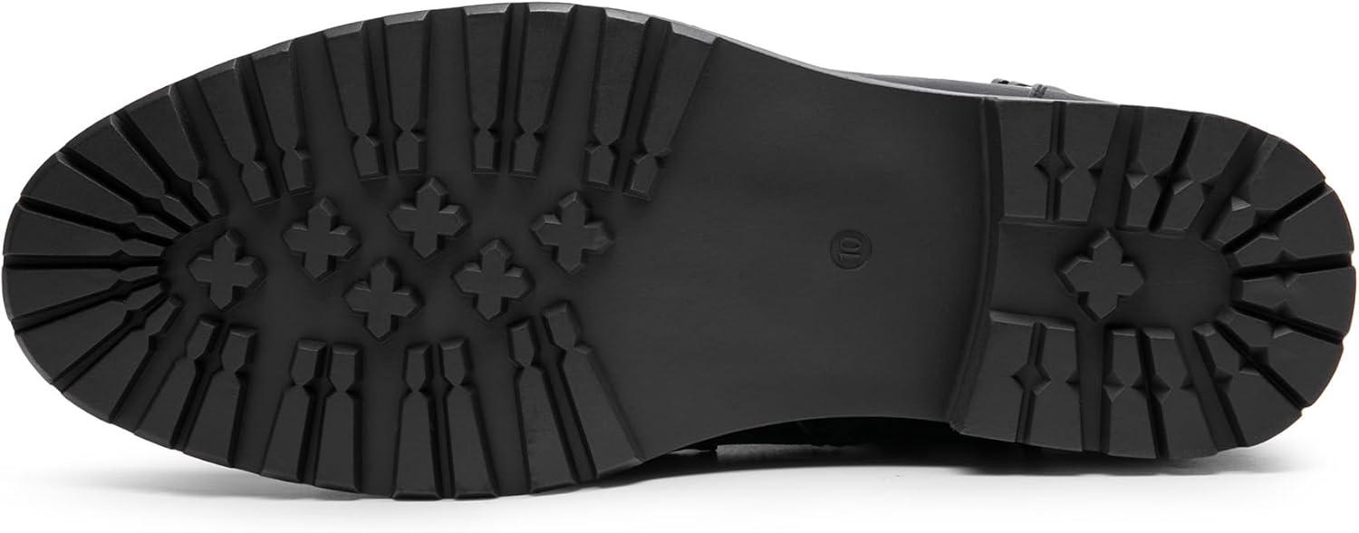 Step Up Your Style with Bruno Marc Men's Zippered Motorcycle Combat Boots - Perfect for Every Adventure!