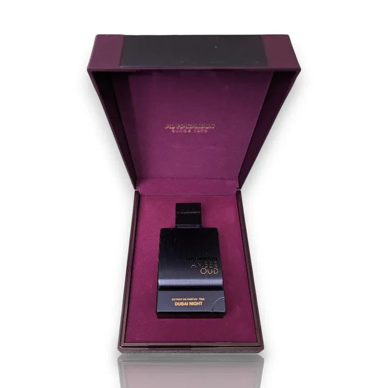 Indulge in Luxury with Al Haramain Amber Oud Dubai Night Eau De Parfum - 75 ML of Warm Sensual Bliss for Men