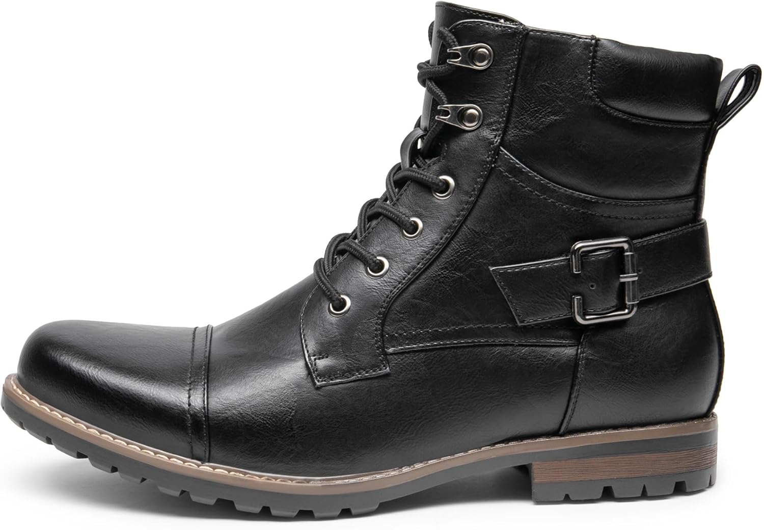 Step Up Your Style with Bruno Marc Men's Zippered Motorcycle Combat Boots - Perfect for Every Adventure!