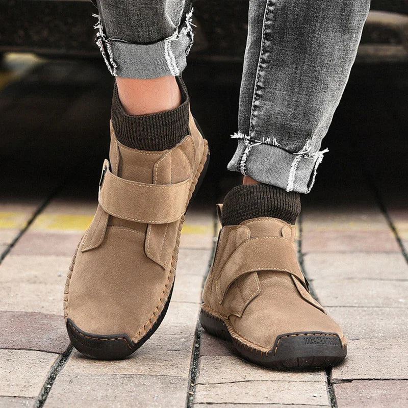 Men's Velcro Ankle Boots - Winter Sock Trainer Boots | GemTime Collective