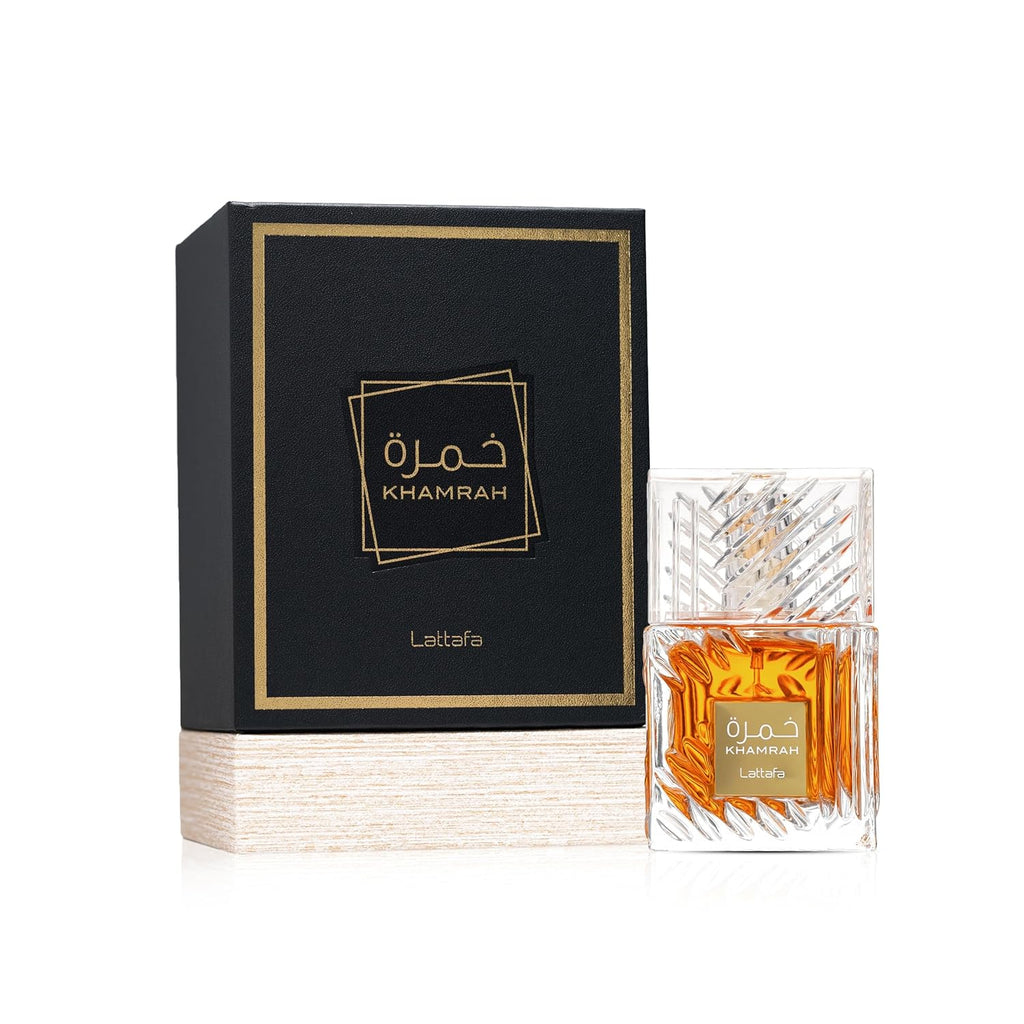 Indulge in Khamrah Eau De Parfum - A Mesmerizing Unisex Fragrance with Enchanting Notes of Vanilla, Cinnamon, and Amber - 3.4 Oz / 100 Ml