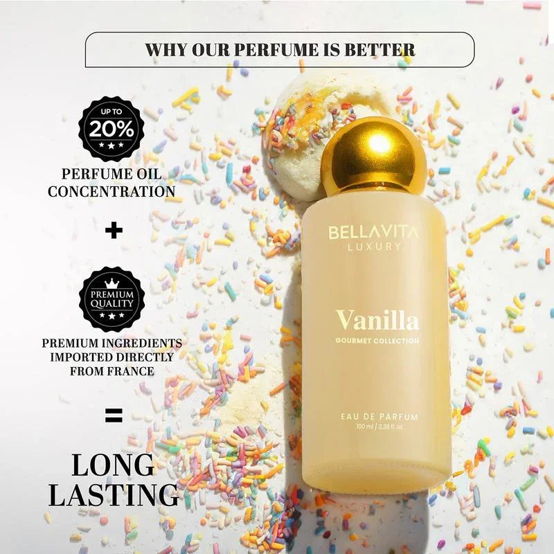 Bellavita Luxury Honey Oud & Vanilla Perfume Combo | Unisex Eau De Parfum Gift Set | Long Lasting Floral, Spicy & Musky Fragrances | 2 X 100Ml | Premium, Elegant & Cruelty-Free Perfume Duo