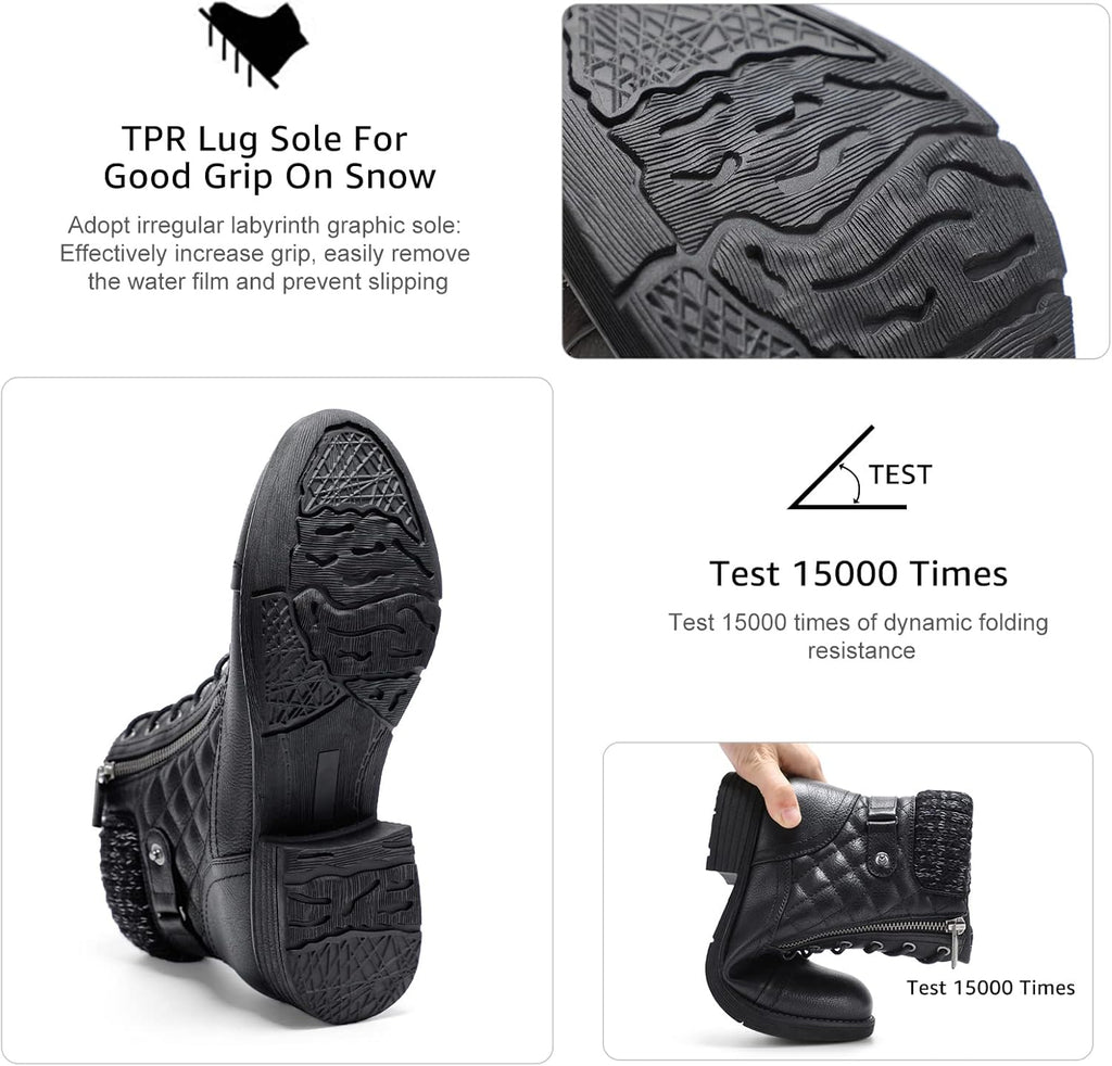 Women's Lace-Up Ankle Combat Boots