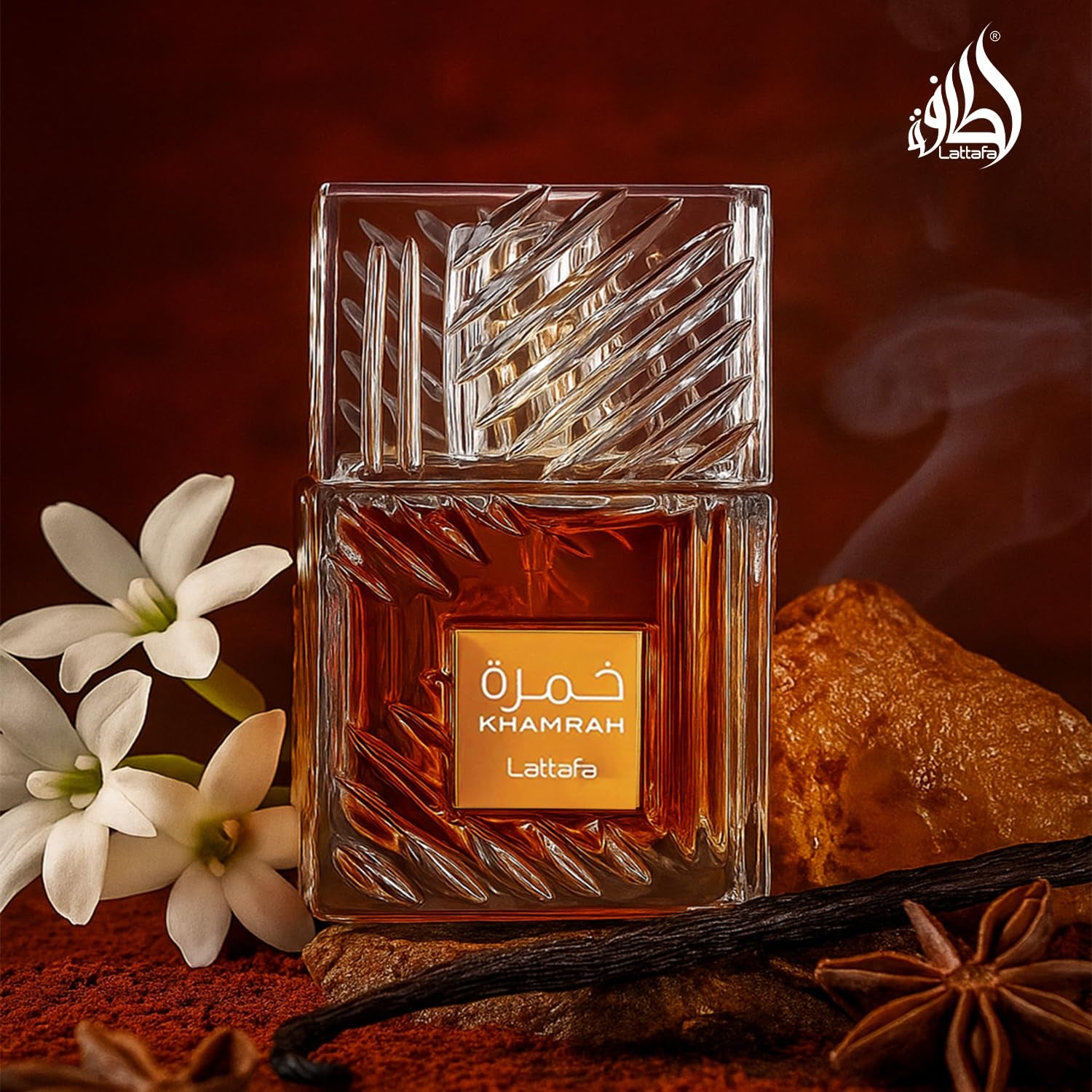 Indulge in Khamrah Eau De Parfum - A Mesmerizing Unisex Fragrance with Enchanting Notes of Vanilla, Cinnamon, and Amber - 3.4 Oz / 100 Ml