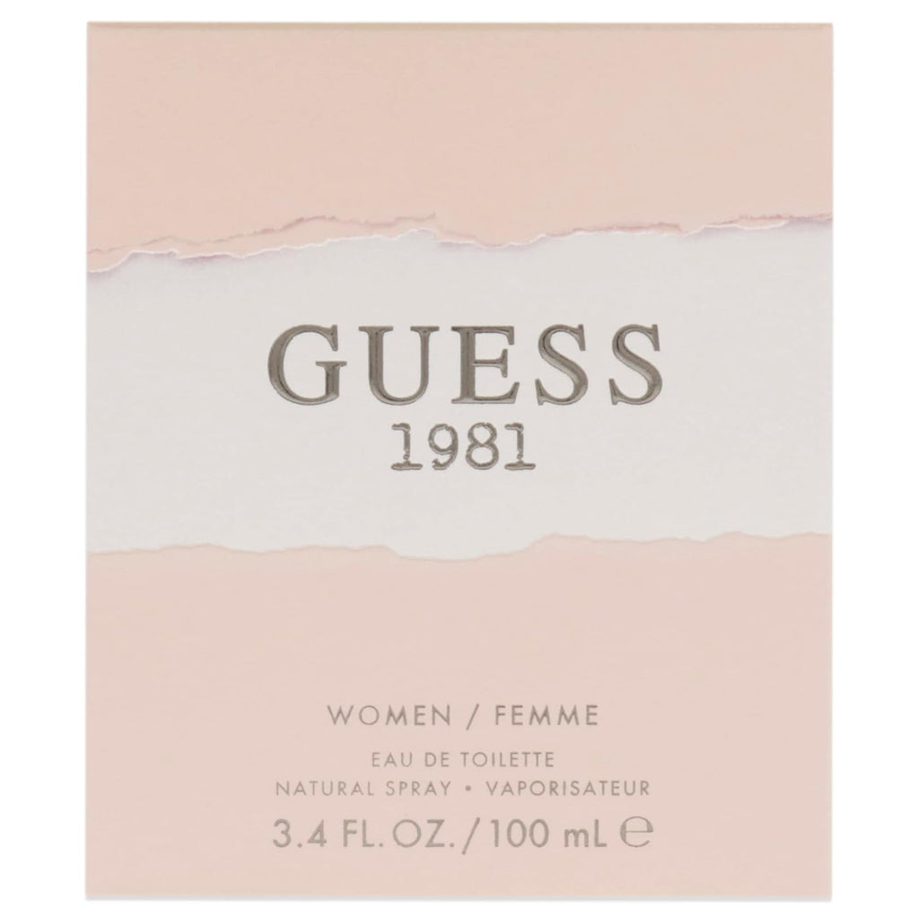 Experience Elegance with Guess 1981 Eau De Toilette Spray for Women - 3.4 Fl. Oz. of Floral Woody Musk Bliss