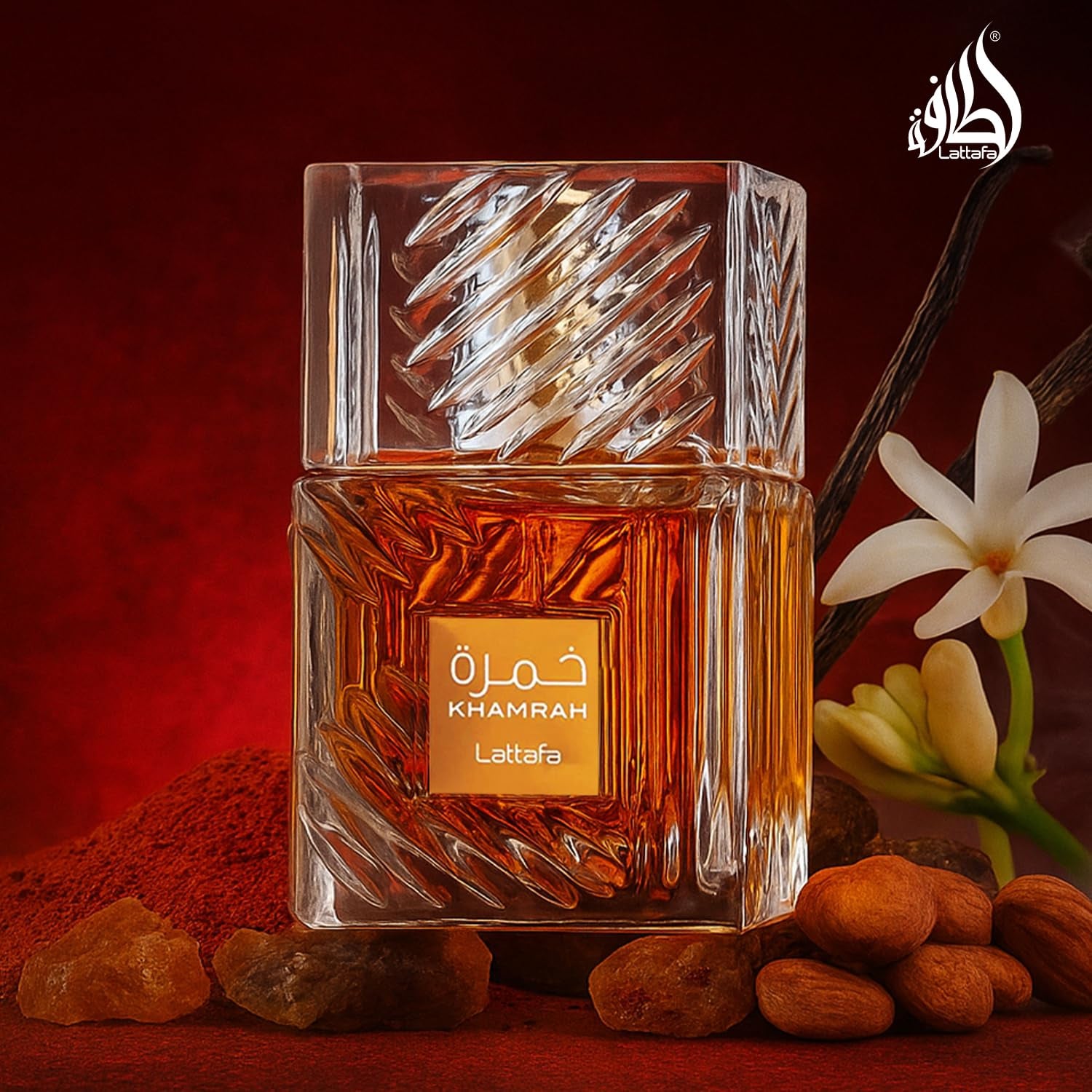 Indulge in Khamrah Eau De Parfum - A Mesmerizing Unisex Fragrance with Enchanting Notes of Vanilla, Cinnamon, and Amber - 3.4 Oz / 100 Ml