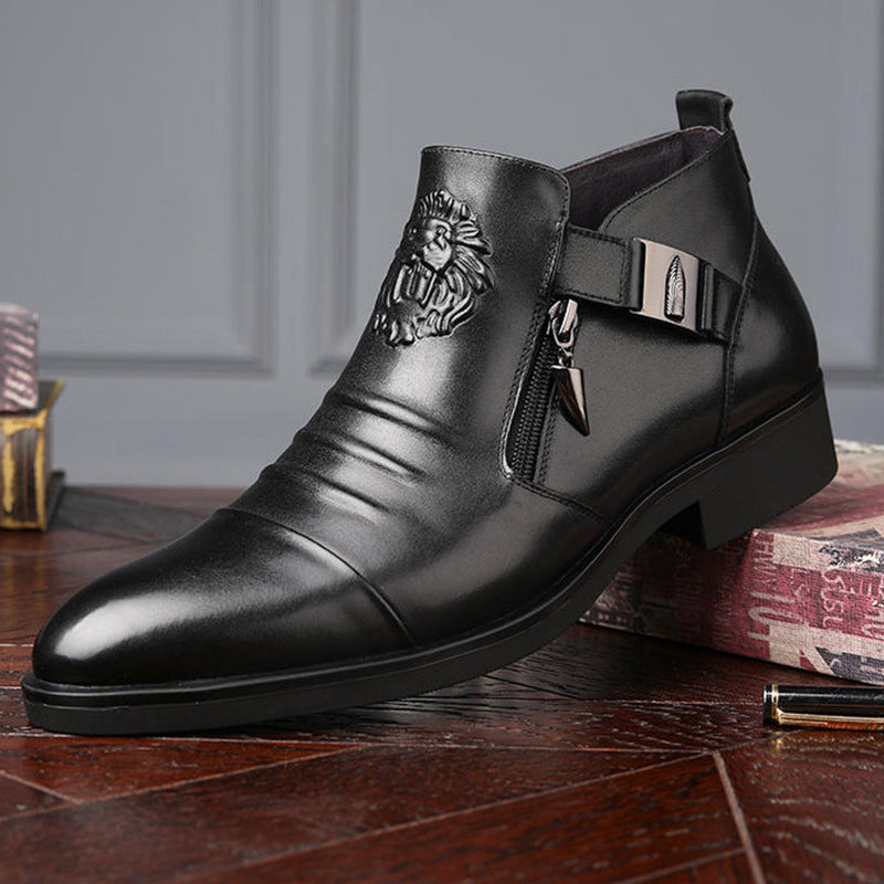 Men's Horseshoe Heel Embossed Double-Sided Pull Boots | GemTime Collective
