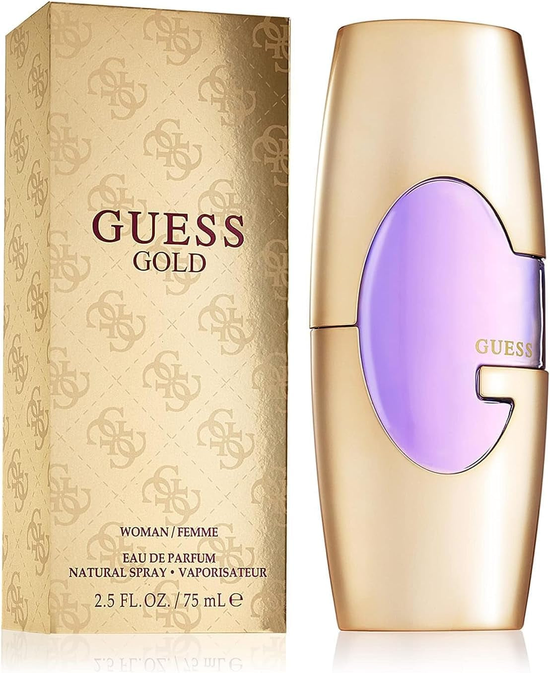 Experience the Allure of GUESS Gold Eau de Parfum for Women - 2.5 oz of Captivating Elegance