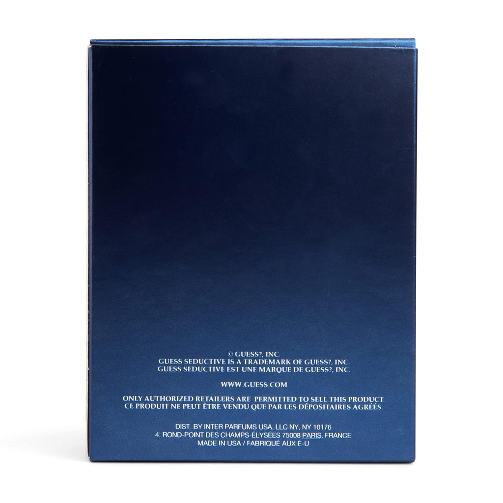 Unleash Your Charisma with GUESS Seductive Homme Blue Eau De Toilette Spray for Men - 3.4 Fl Oz