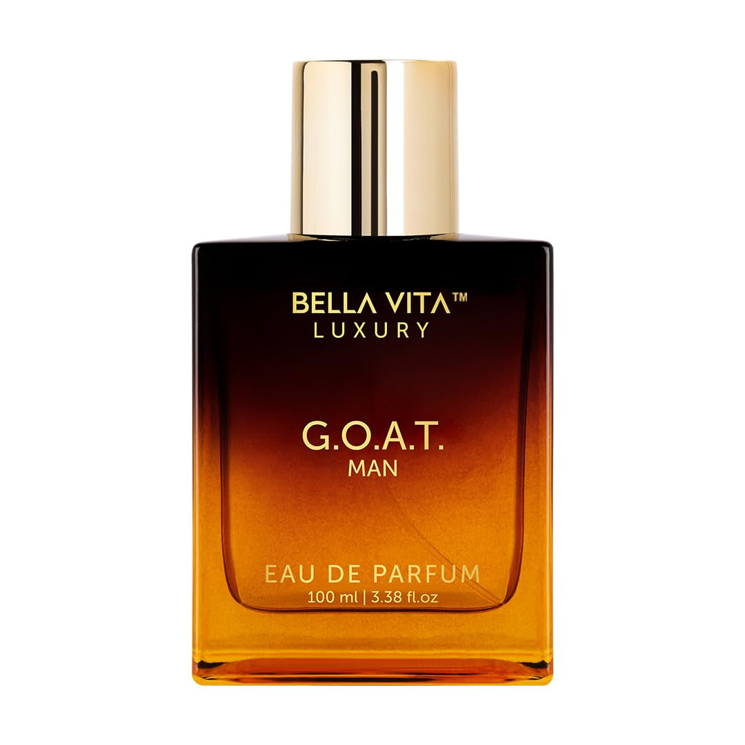 Experience the Essence of Masculinity with Bellavita Luxury G.O.A.T. Men's Eau de Parfum – A Long-Lasting Fusion of Bergamot, Lavender, Vetiver, and Patchouli in a 3.4 Fl. Oz Bottle