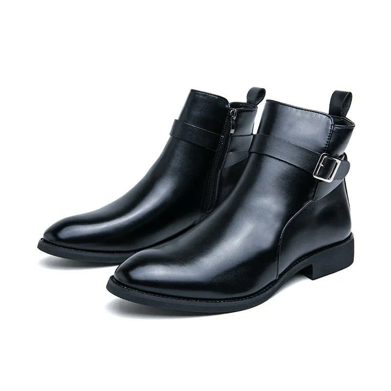 High - top British Fall Winter Men Western Boots Men - GemTime Collective