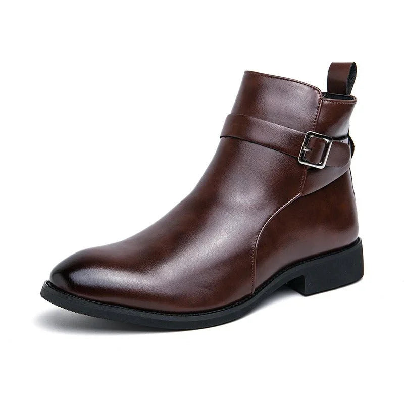 High - top British Fall Winter Men Western Boots Men - GemTime Collective