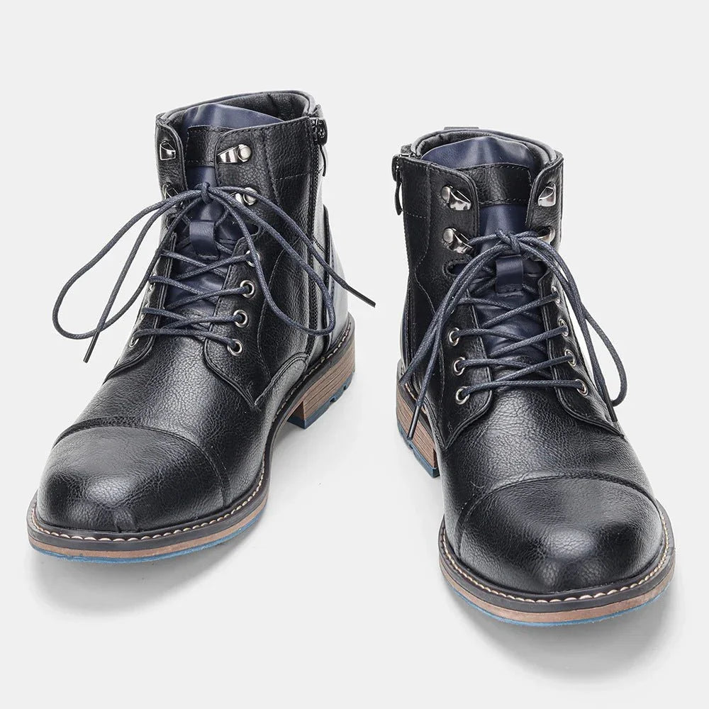 Men Fashion Comfortable Winter Leather Boots - GemTime Collective