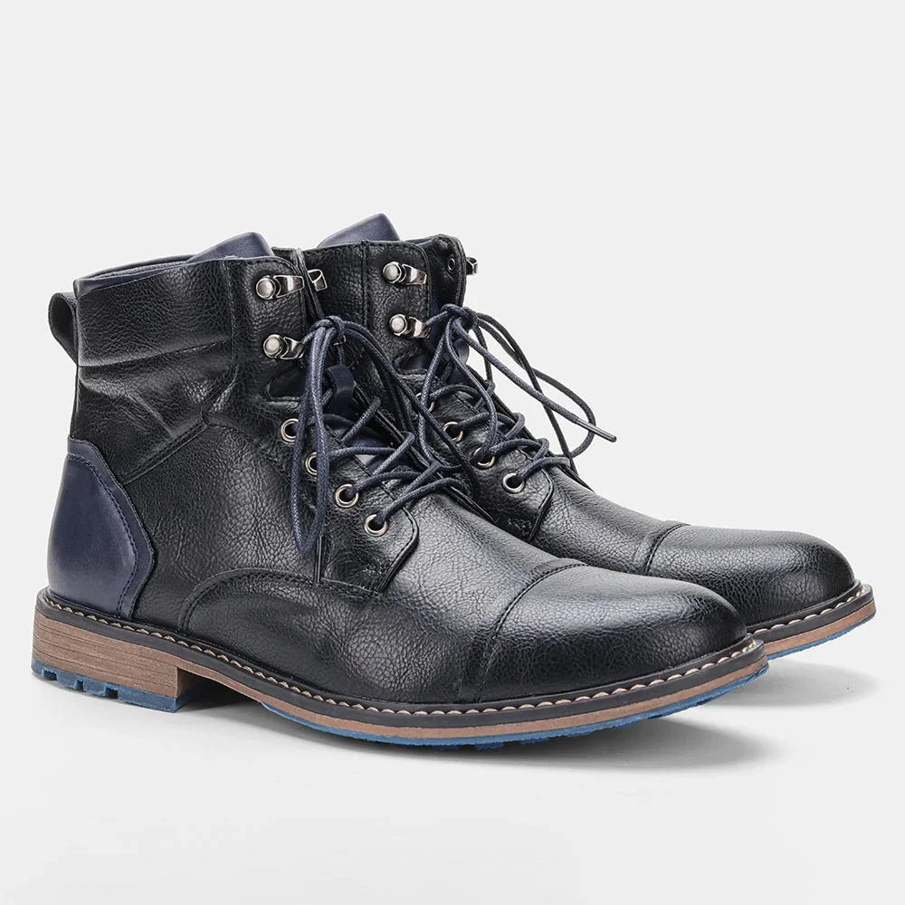 Men Fashion Comfortable Winter Leather Boots - GemTime Collective