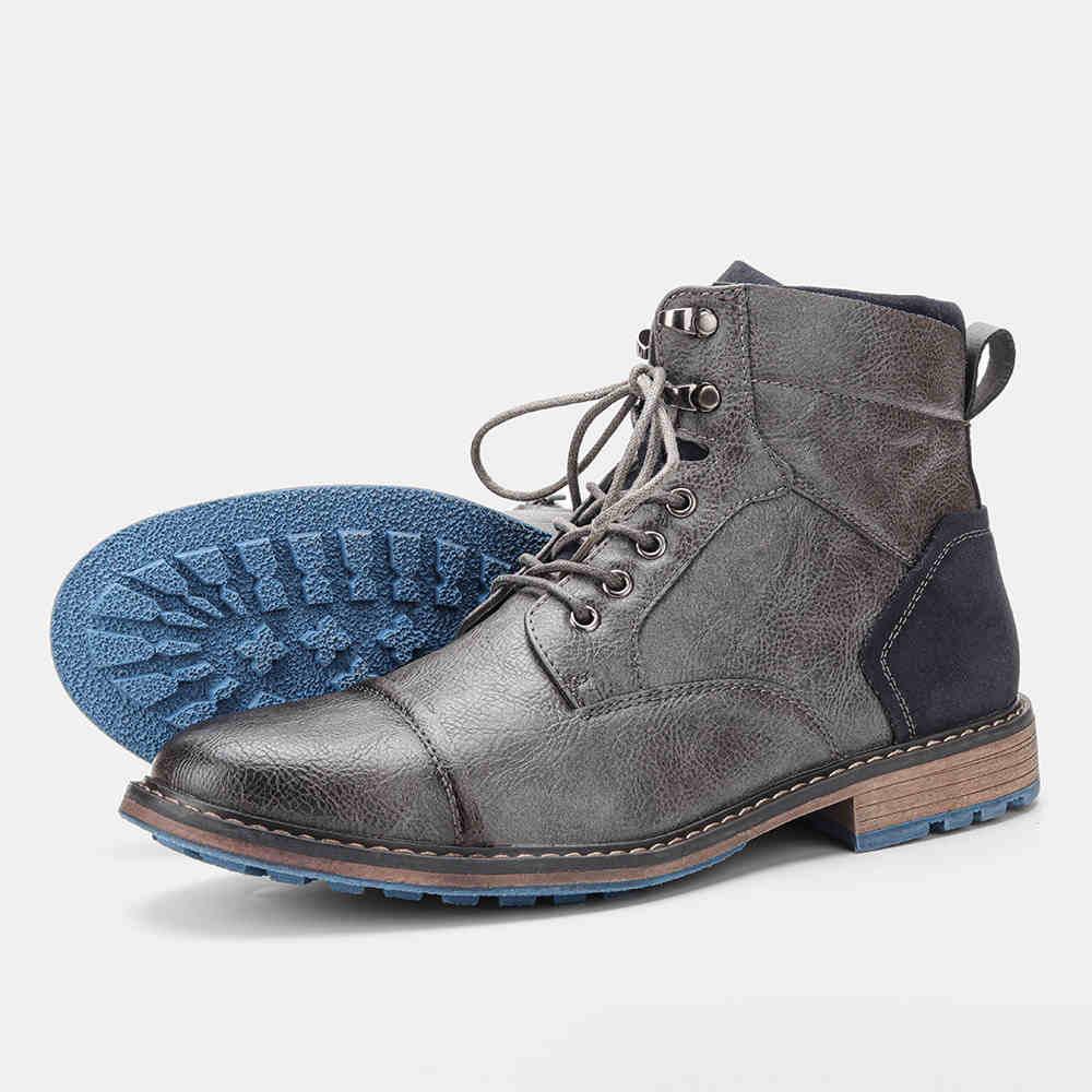 Men Fashion Comfortable Winter Leather Boots - GemTime Collective
