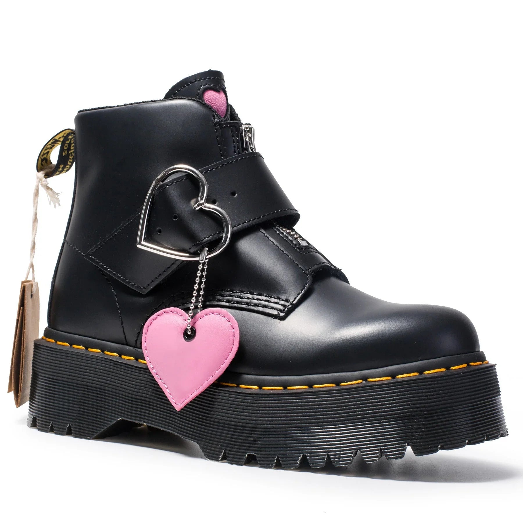 Peach heart fashion boots women zipper ankle boots, stylish and bold in every step! - GemTime Collective