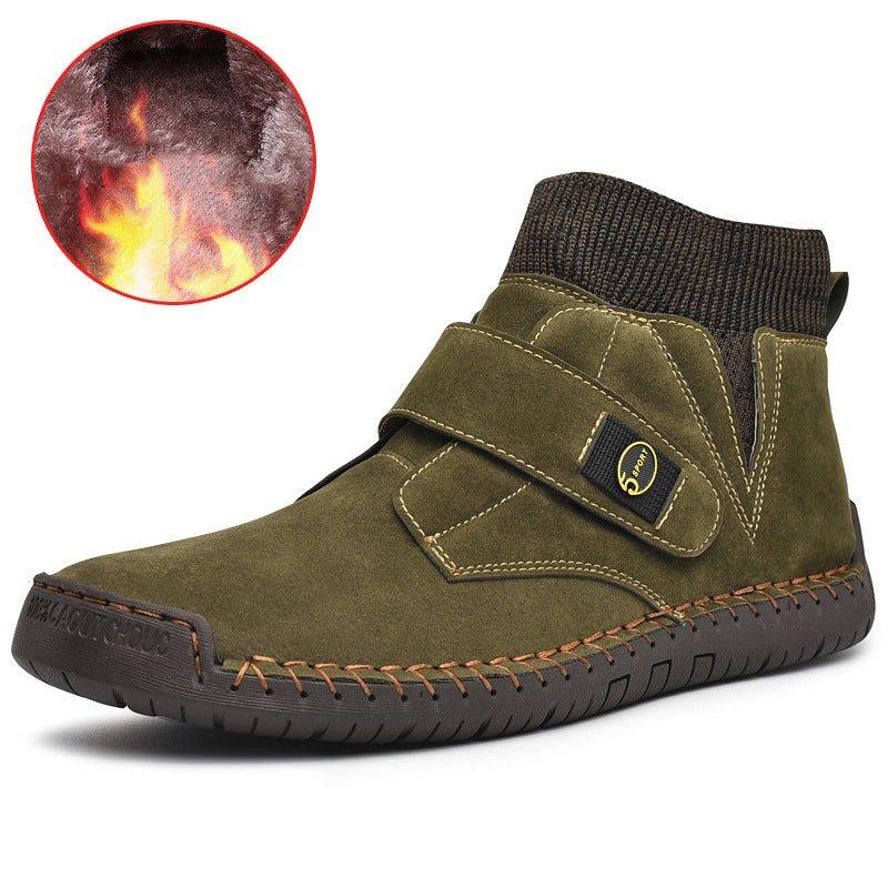 Velcro Shoes Men Ankle Boots Winter Sock Trainer Boots High Quality - GemTime Collective