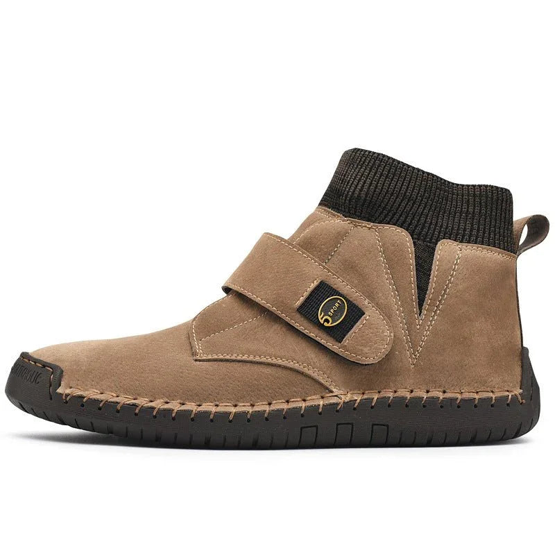Velcro Shoes Men Ankle Boots Winter Sock Trainer Boots High Quality - GemTime Collective